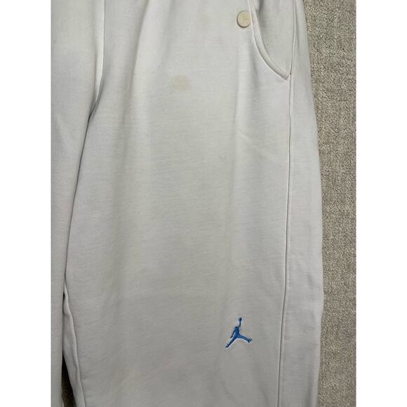 Jordan Sweatpants White Mens Medium Vintage Y2K Draw Tie String Gym - Picture 6 of 9